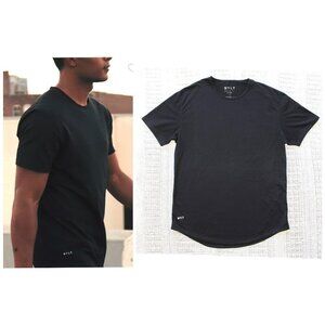 Bylt Drop cut black Men's shirt size Large Short Sleeve Tee Comfort Casual